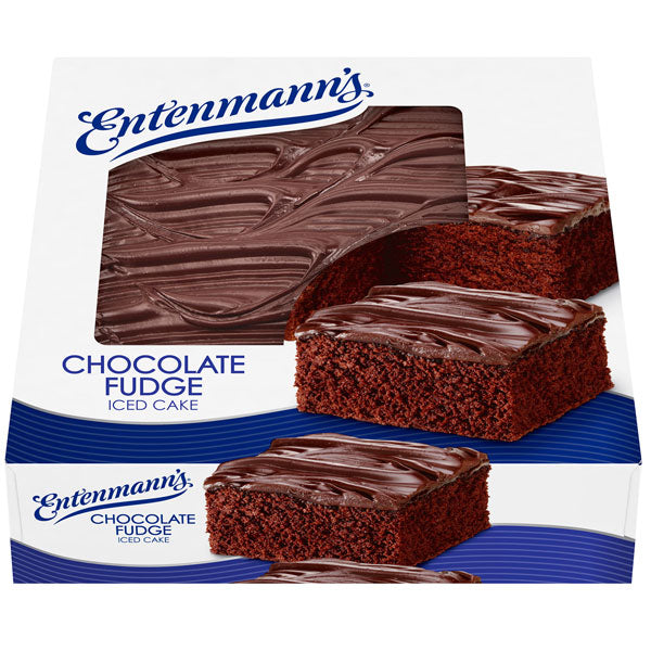 Entenmann's Chocolate Fudge Iced Cake, 19 oz