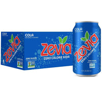 Zevia Cola Zero Calorie Soda, 12 fl oz, 8 Count