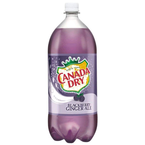 Canada Dry Ginger Ale Soda Blackberry, 2 L Bottle