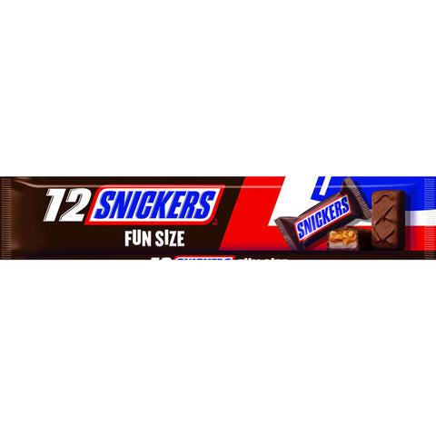 Snickers Fun Size Chocolate Candy Bars, 12 Count