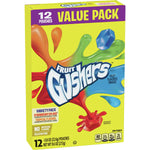 Gushers Fruit Flavored Snacks, Strawberry Splash and Tropical, 12 Count