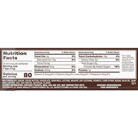 Snickers Fun Size Chocolate Candy Bars, 12 Count