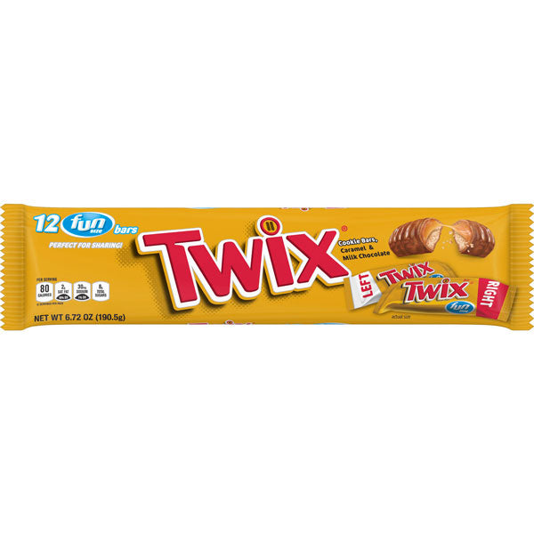 TWIX Caramel Full Size Candy Bar, 1.79oz
