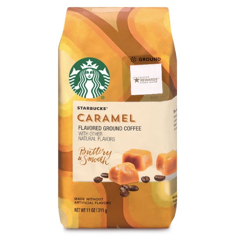 Starbucks Medium Roast Ground Coffee, Caramel, 11 oz - Water Butlers