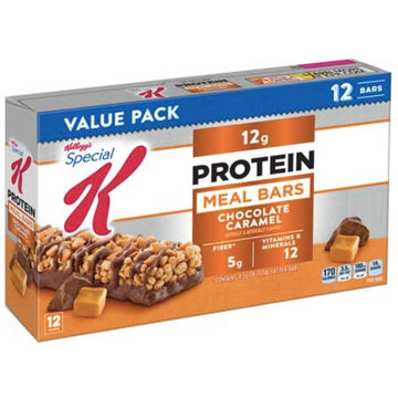 Kellogg's Special K Protein Meal Bar, Value Pack, Chocolate Caramel, 12 Ct