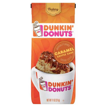 Dunkin' Donuts Caramel Cake Medium Roast Ground Coffee, 11 oz