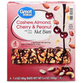 Great Value Cashew, Almond, Cherry & Peanut Nut Bars, 4 Count - Water Butlers