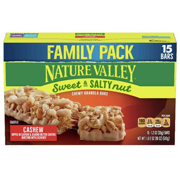 Nature Valley Granola Bars, Sweet & Salty Nut, Cashew, 15 Ct
