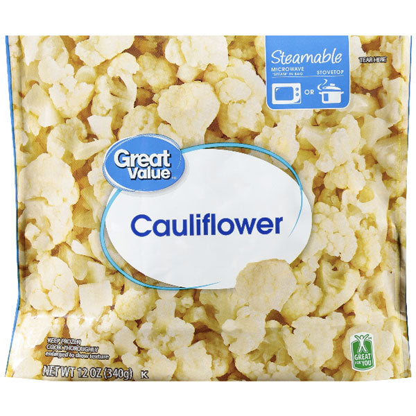 Great Value Cauliflower, 12 oz - Water Butlers
