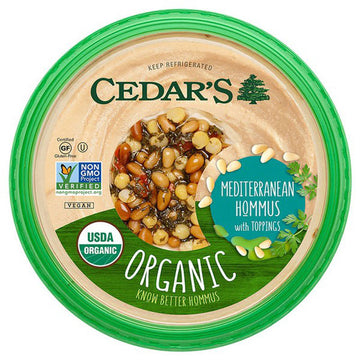 Cedar's Organic Mediterranean Hommus, 10 oz.