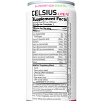 Celsius Essential Energy Drink, Raspberry Acai Green Tea, 12 Fl Oz