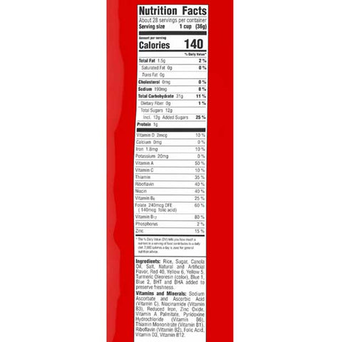 Post Fruity Pebbles Cereal, Gluten Free, Sweetened Rice Cereal, Bulk Bag, 32 Oz