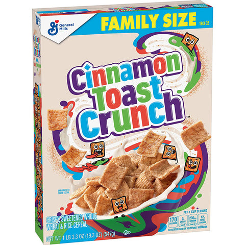 Cinnamon Toast Crunch, Breakfast Cereal with Whole Grain, 18.8 oz