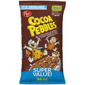 Post Cocoa Pebbles Cereal, Gluten Free, Cocoa Flavored Crispy Rice Cereal, Bulk Bag, 36 Oz