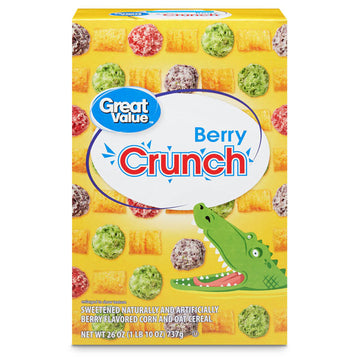 Great Value Berry Crunch Breakfast Cereal, 26 oz