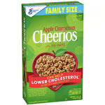 Cheerios Apple Cinnamon Heart Healthy Cereal, Family Size, 19 oz