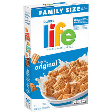 Quaker Life Multigrain Breakfast Cereal, Original, Family Size, 22.3 oz