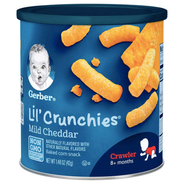 Gerber Lil' Crunchies Mild Cheddar, 1.48 oz
