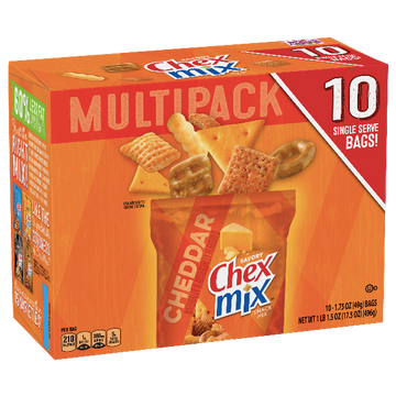 Chex Mix Multipack Cheddar, 10 Count