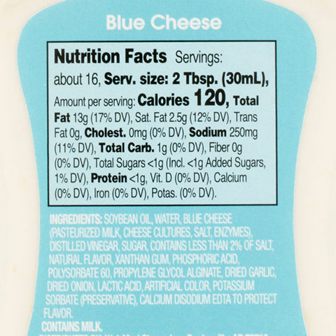 Great Value Blue Cheese Dressing & Dip, 16 fl oz