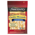 Sargento Cheddar-Mozzarella Natural Cheese Snack Sticks, 12 Count