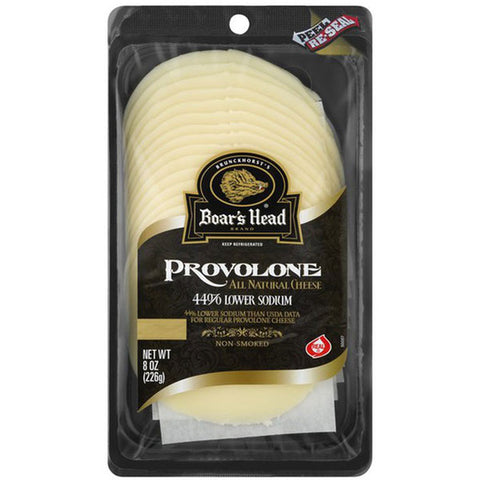 Boar's Head, 43% Lower Sodium Provolone Cheese, 8 oz.