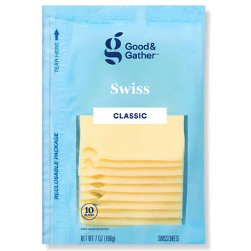 Good & Gather™ Swiss Deli Sliced Cheese, 10 slices, 7oz