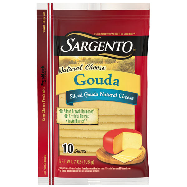 Sargento Sliced Gouda Cheese, 10 Slices