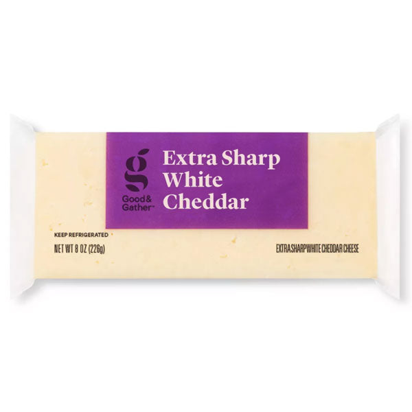 Good & Gather™ Extra Sharp White Cheddar Cheese, 8oz