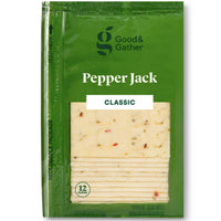 Good & Gather™ Pepper Jack Deli Sliced Cheese, 12 slices, 8oz
