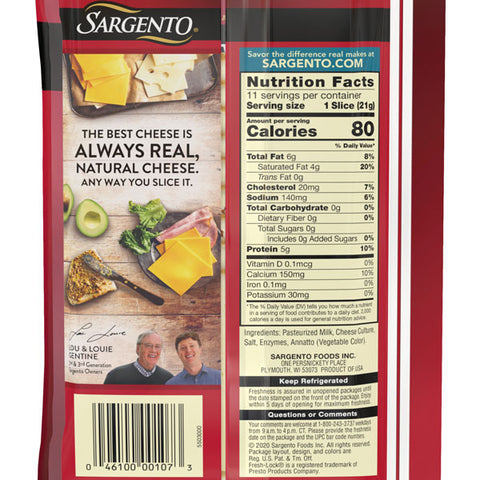 Sargento Sliced Muenster Natural Cheese, 11 Slices