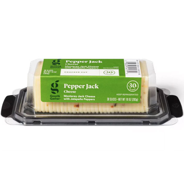 Good & Gather™ Pepper Jack Cracker Cut Cheese,10oz, 30 Slices