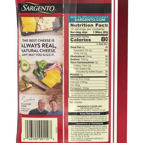 Sargento Sliced Havarti Natural Cheese, 10 slices