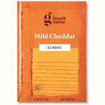 Good & Gather™ Mild Cheddar Deli Sliced Cheese, 12 slices, 8oz