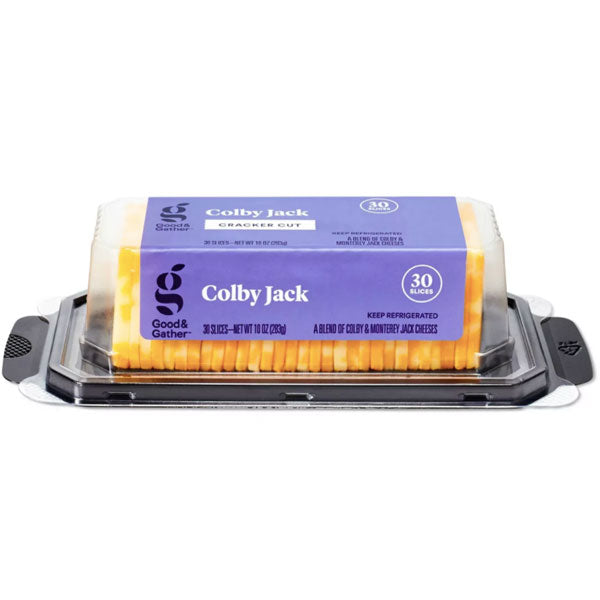 Good & Gather™ Colby Jack Cracker Cut Cheese, 10oz, 30 Slices