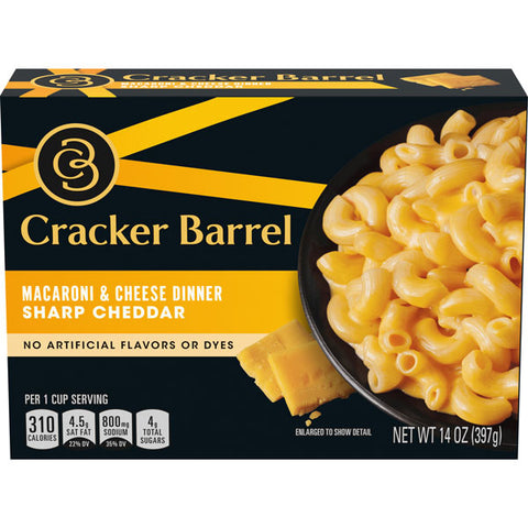 Cracker Barrel Sharp Cheddar Macaroni & Cheese Dinner 14 oz.