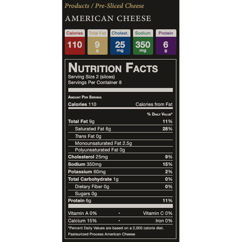 Boar's Head, Pasteurized Process American Cheese, 8 oz.