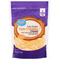 Great Value Finely Shredded Triple Cheddar Cheese, 8 oz - Water Butlers