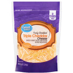 Great Value Finely Shredded Triple Cheddar Cheese, 8 oz - Water Butlers