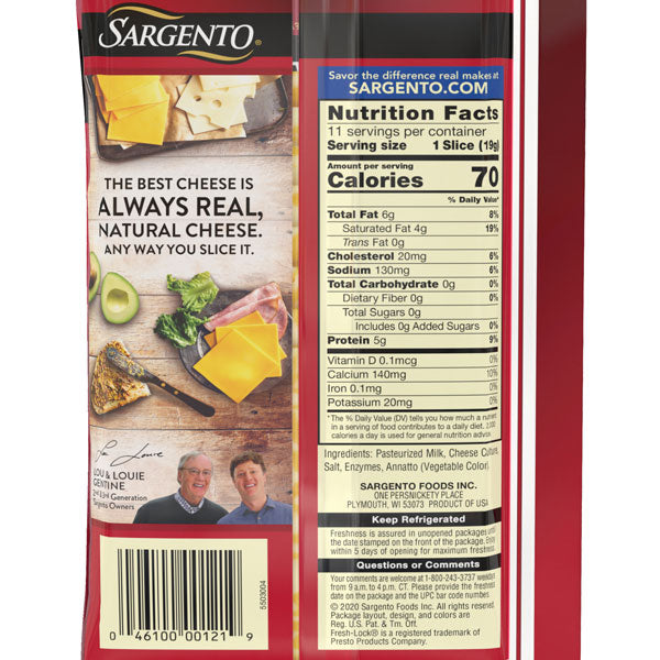 Sargento Sliced Colby Jack Natural Cheese, 11 Slices