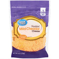 Great Value Shredded Mild Cheddar Cheese, 8 oz - Water Butlers