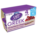 Dannon Light & Fit Greek Yogurt, Strawberry Cheesecake, 4Ct - Water Butlers