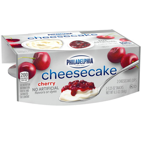 Philadelphia Cherry Cheesecake Cups, 2 Count