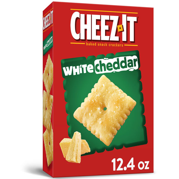 Cheez-It, Baked Snack Cheese Crackers, White Cheddar, 12.4oz