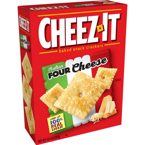 Cheez-It, Baked Snack Cheese Crackers, Italian Four Cheese, 12.4oz