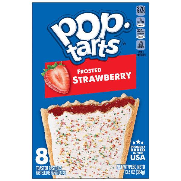 PopTarts Toaster Pastries, Frosted Strawberry, 8 Ct