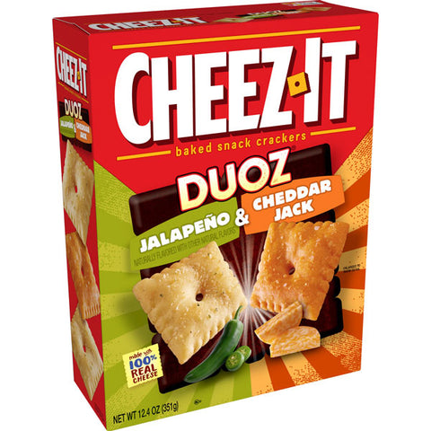 Cheez-It, Baked Snack Cheese Crackers, Jalapeno & Cheddar Jack, 12.4oz