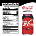 Coca-Cola Cherry Zero 12 fl oz Coke 0, 12 Pack - Water Butlers