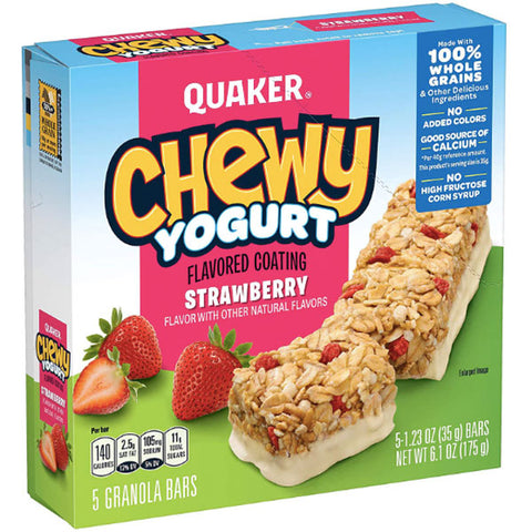 Quaker Chewy Yogurt Strawberry, 5 Count