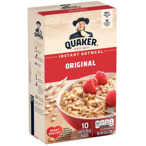 Quaker Instant Oatmeal, Original, 10 Count